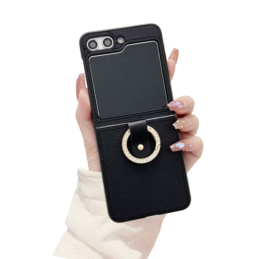 Miitoomo for Samsung Galaxy Z Flip 5 Case with Glitter Ring Holder