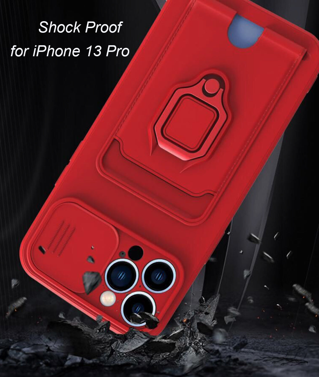 iPhone 15 Case with Lanyard Strap Card Holder and Swipe Camera Lens Protector Case for iphone15 series