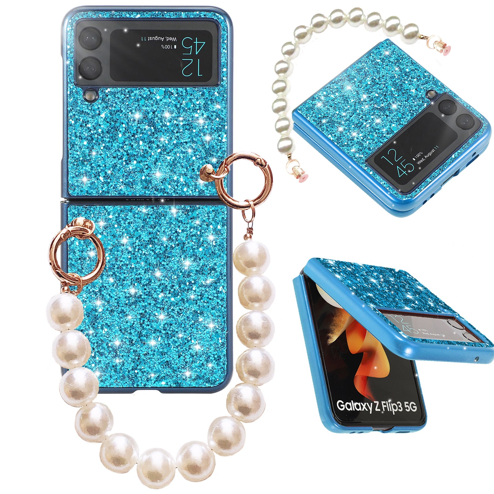 Glam Up Your Galaxy Z Flip 3/4 With This Luxurious Shinning Plated